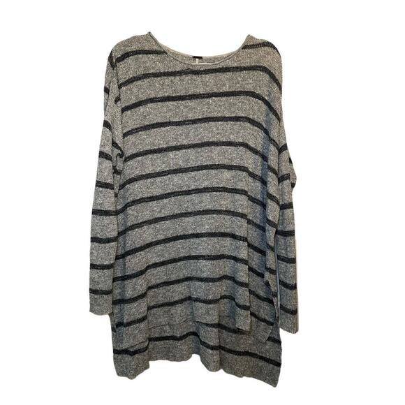 Free People | XSmall | Oversized Tunic Sweater shirt/mini dress striped high low - Picture 4 of 8